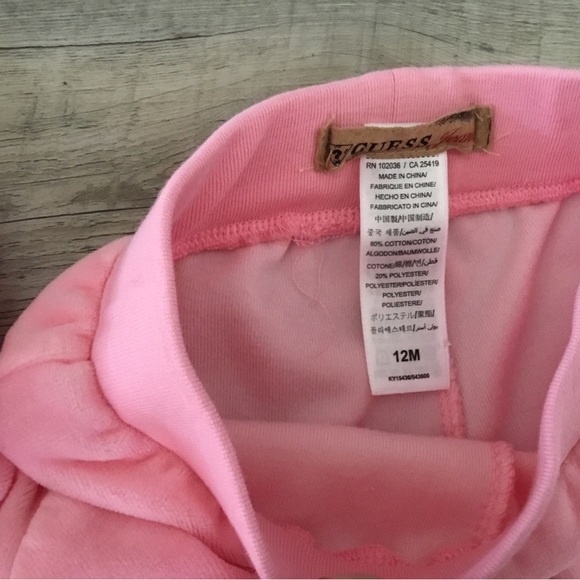 Guess 2 piece pink velour set - Picture 5 of 6